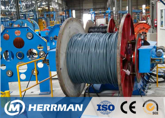 100m/Min Drum Twister Extrusion  Lay Up Machine With Caterpiller For  Telephone Cable