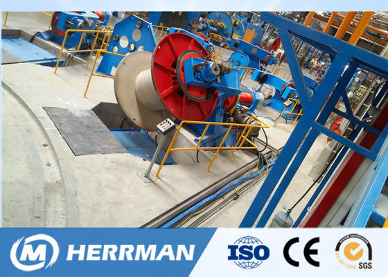 100m/Min Drum Twister Extrusion  Lay Up Machine With Caterpiller For  Telephone Cable